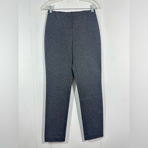J Jill Size XS Ponte Slim Leg Gray Pull On Pants Side Slash Pocket Stretch